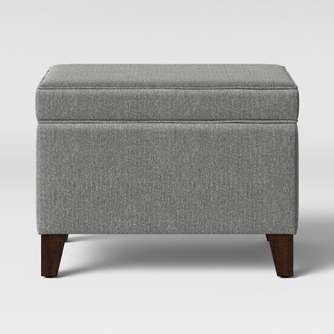 grey storage ottoman cube