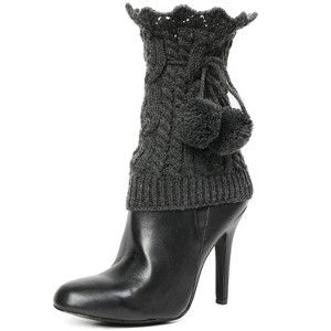 Memoi Blitzen Pom-Pom Knit Boot Toppers - 1 of 1