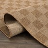 Hauteloom Kuval Checkered Brown Rug - 3 of 4