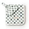 Organic Swaddle Blanket & Hat Set - Checkered - 2 of 4