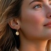 Ross-Simons 0.10 ct. t.w. Diamond Moon and Star Drop Earrings in 14kt Yellow Gold - 2 of 3