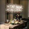 Rennnsan Zenithra 36" W 12 - Light Sputnik Dandelion Crystal Modern Glam Dimmable Kitchen Island Pendant in Silver - 2 of 4