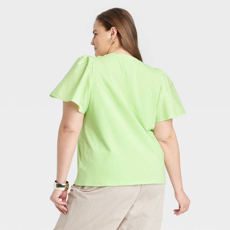 Women's KTW Puff Elbow Sleeve T-Shirt - A New Day™, 3 of 11