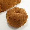 Bean Bag Sofa with Ottoman, Modern Soft Bean Bag Chair with Armrests, Chenille Square Lazy Couch - 4 of 4