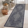 Vintage Rug Soft  Non Slip Carpet Low Pile Stain Resistant Floor Cover Oriental Accent  Rug for Living Room Bedroom Nursery,Blue/2'3"x7'3" - 4 of 4