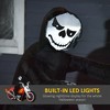Hrinhom Halloween Inflatables Outdoor Decorations Grim Ghost Biker,Blow Up LED Yard Decor,Waterproof - 4 of 4