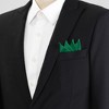INSPIRE CHIC Men's Solid Triangles Pre-Folded Pocket Squares on Card - 4 of 4