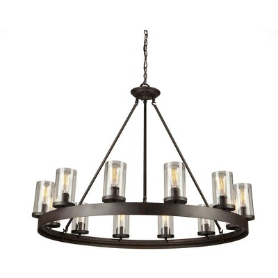 Artcraft Lighting Menlo Park 12 - Light Chandelier in  Oil Rubbed Bronze