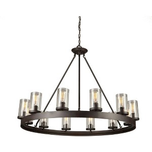 Artcraft Lighting Menlo Park 12 - Light Chandelier in  Oil Rubbed Bronze - 1 of 4