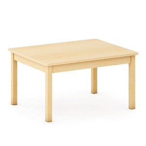 Guidecraft EdQ Toddler Table - Natural: Rectangular Kids Activity Table, 24" x 30" | Wooden Toddler Desk for Playroom, Preschool, Daycare - 1 of 4