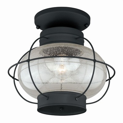 Vaxcel Chatham 1 - Light Flush Mount in  Textured Black