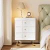 Hommoo 3-Drawer Nightstand White - 3 of 4