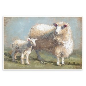 Stupell Industries Sheep & Lamb Family Farm Wall Plaque Art, 15" x 10" - 1 of 4