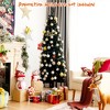 Costway 6FT Tinsel Tree Slim Pencil Christmas Tree Silver Champagne Goldblue - 2 of 4