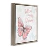 Stupell Industries Follow Your Dreams Pink Butterfly, 18" x 18" - 3 of 4