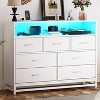 Zstar Modern 7 Drawers with Led Lights and Charging Station for Living Room, Hallway - 3 of 4
