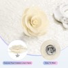 Unique Bargains Silk Alloy Camellia Flower Brooch Lapel Pin for Men Women Suit 2 x 1.3 inch 1 Pc - 2 of 4
