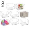 mDesign Plastic Bathroom Storage Organizer Bin with Open Front - 2 of 4