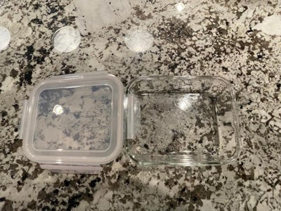 4.33 Cup Glass Food Storage Container Clear - Figmint™ : Target