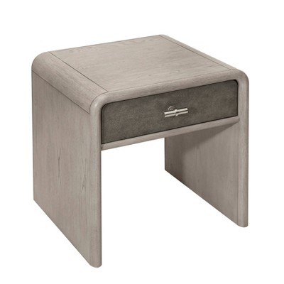 Shagreen End Table Gray Oak - HomeFare