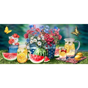 Briarwood Lane Summer American Lemonade Mini Mat 22x10 Indoor Outdoor For Summer Doormat - 1 of 2