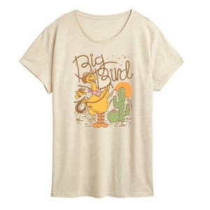 Women's - Sesame Street - Big Bird Western Short Sleeve Graphic T-Shirt - 1 of 4