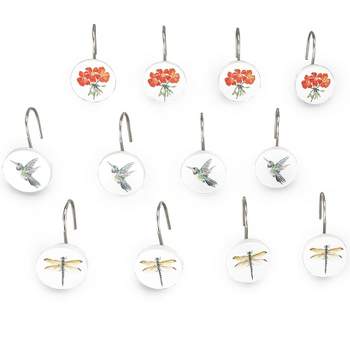 The Lakeside Collection Spring Fever Bathroom Collection - Set of 12 Shower Hooks