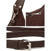 Suede Crescent Bag Women Retro Suede Slouchy Bag Fall Work Handbag Shoulder Bag - 4 of 4