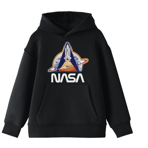 Nasa Space Shuttle Launch And Saturn Boy's Black Sweatshirt : Target