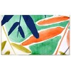 Homefires Vivid Fronds Doormat 20" x 30" – Tropical Indoor/Outdoor Entry Mat with Palm Leaf Design, Durable Polypropylene Flatweave - 2 of 3