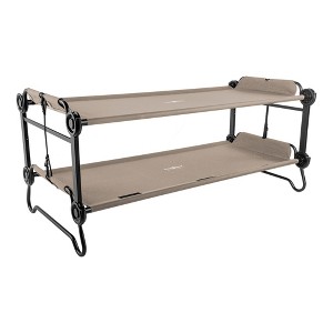 Disc-O-Bed Extra Large Outdoor Convertible 2 Person Bench and Double Camping Cot Portable Bed for Adults, Tan - 1 of 4
