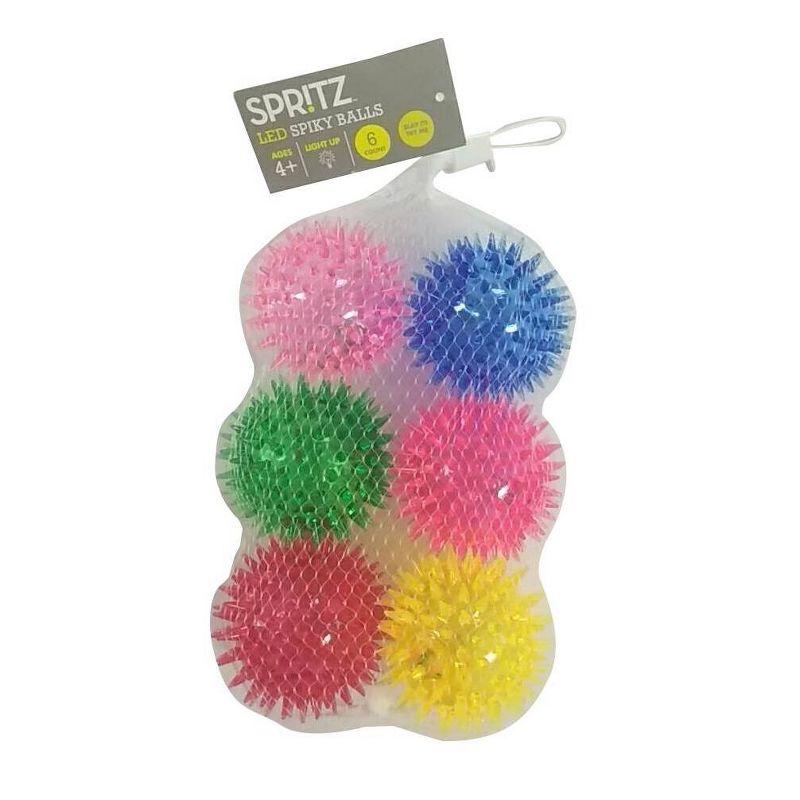 6ct Light-Up Spiky Ball - Spritz&#8482;, 3 of 7