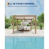 Coucheta Louvered Pergola Outdoor Pergolas with Adjustable Louvered Roof, Reinforced Aluminum Frame, Integrated Drainage System, Outdoor Gazebo - 2 of 4
