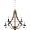 Shire 5-Light Rustic Black Chandelier - 4 of 4
