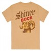 Mens Shiner Bock Bottle Label Orange Colorway Front and Back Print T-Shirt - 2 of 4