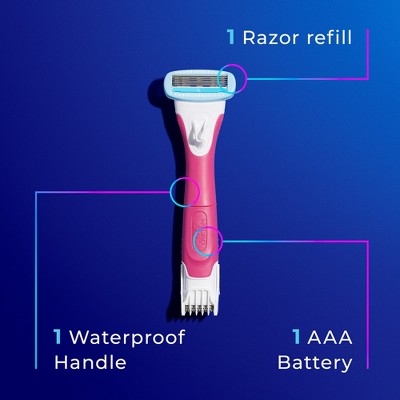 Schick Hydro Silk TrimStyle Women&#39;s Razor with Bikini Trimmer - 1 Razor Handle &#38; 1 Refill_2