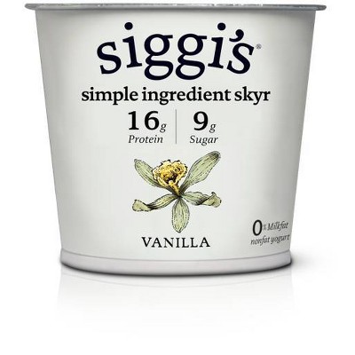 Siggi's Nonfat Vanilla Icelandic Style Greek Yogurt - 5.3oz