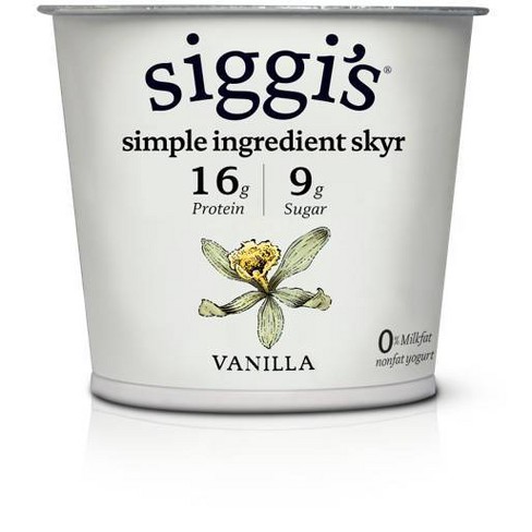 Siggi's Nonfat Vanilla Icelandic-Style Skyr Yogurt - 5.3oz - image 1 of 4
