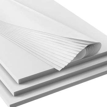 Basic Solid White Bulk Tissue Paper 15 inch x 20 inch - 100 Sheets