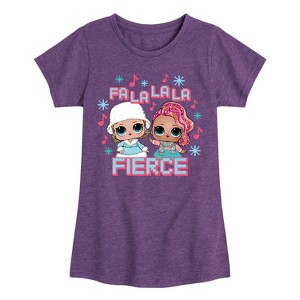 Girls' - Lol Surprise! - Fa La La La Fierce Fitted Short Sleeve Graphic T-Shirt - 1 of 4