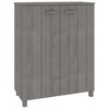 vidaXL Shoe Cabinet Honey brown Solid pine wood, MDF 33.5x15.7x42.5 in - 2 of 4