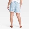 Women's High-Rise Midi Cuffed Jean Shorts - Ava & Viv™ - image 2 of 3