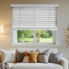 Chicology Light Filtering Faux Wood Curtain Blind Basic White - 2 of 4