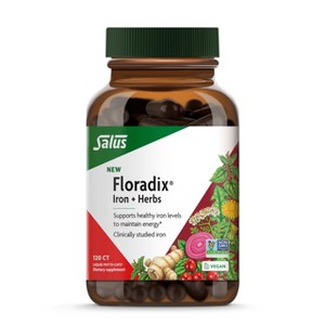 Floradix Iron + Herbs - Iron Supplement for Healthy Energy Support - Vegan, Non-GMO, Gluten-Free, Soy-Free - 1 of 4