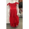 Ruby Red Tiered Lace Ruffle Maxi Dress Mia Belle Girls - 3 of 4