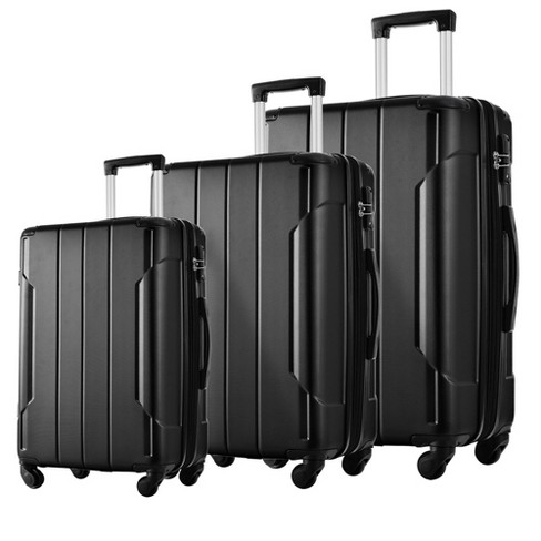 Luggage Sets 3pcs Abs Hardside Light Suitcase Expandable Suitcase W spinner Wheels Collision protection Angle Tsa Lock Carry On 20 24 28 Target