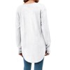 Imily Bela Womens Deep V Neck Tunic Tops Long Sleeve Oversized Casual Loose Fit Curved Hem T Shirts - 4 of 4