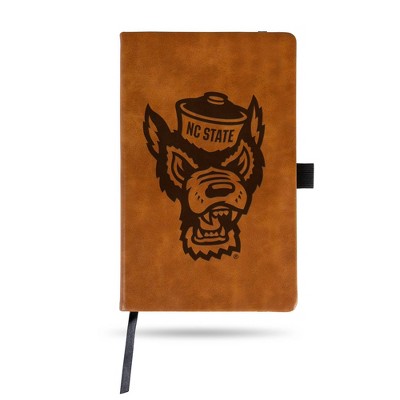 NCAA NC State Wolfpack 8.25"x5" Leather Notebook