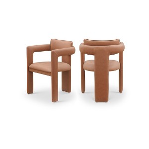 Meridian Furniture,Brenda Vegan Leather Dining Chair, Set of 2 - 1 of 4