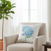 Floral Blue Climaweave Pillow– 18 Inch by Manual Woodworkers and Weavers - 2 of 3